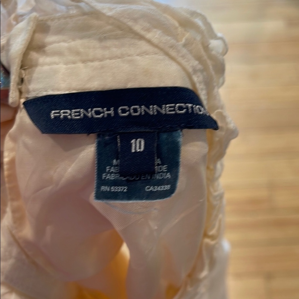 French Connection Charlie Cotton Sleeveless Top in Classic Cream ✨ - Picture 9 of 11